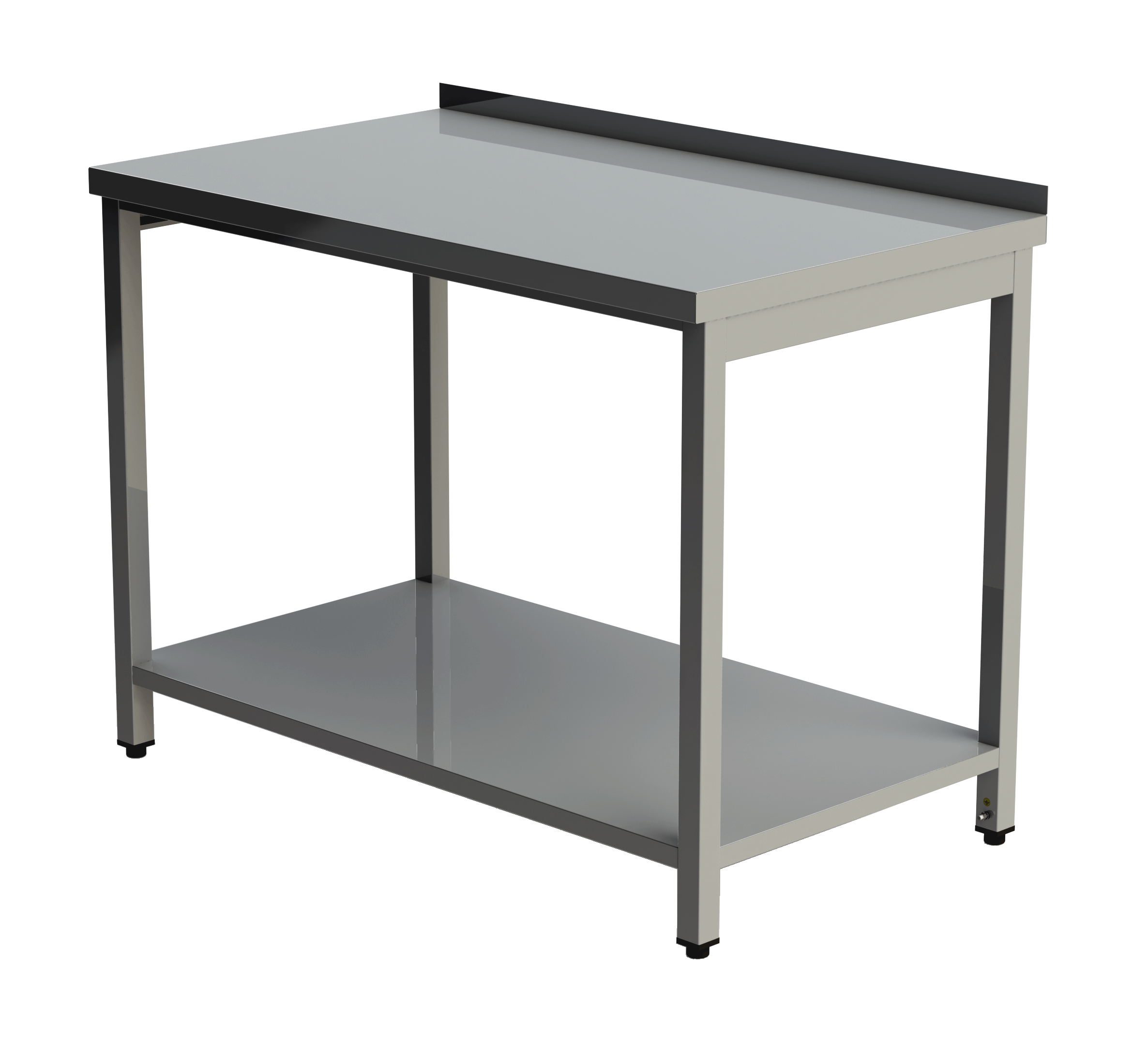 Nerezový stůl s policí 1000x800