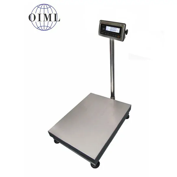 LESAK 1T4560NNRWS/DR, 30;60kg/10;20g, 450x600mm (Můstková nerezová voděodolná váha s dvojím rozsahem a nerezovým vážním indikátorem RWS)