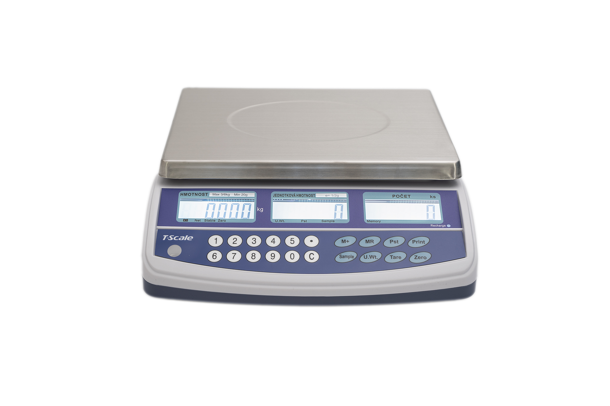TSCALE QHC30D, 15;30kg/5;10g, 300x230mm (Obchodní počítací váha se zákaznickým displejem)