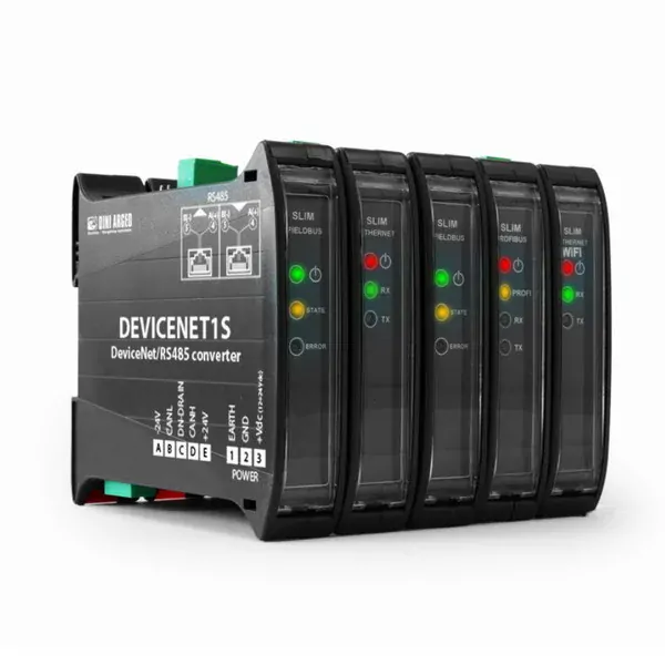 DINI ARGEO - DEVICENET1S, indikátor hmotnosti, rozhraní DEVICENET (Indikátor hmotnosti DINI ARGEO pro průmyslové aplikace, DIN lištu, rozhraní DEVICENET)