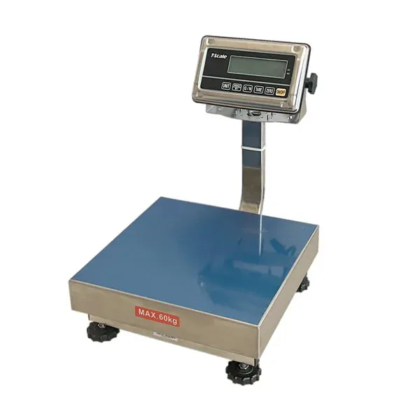 LESAK 1T3030NNRWS/DR, 30;60kg/10;20g, 300x300mm, nerez (Můstková nerezová voděodolná váha s dvojím rozsahem a nerezovým vážním indikátorem RWS)