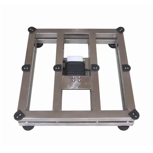 LESAK 1T6060NNRWS/DR, 15;30kg/5;10g, 600x600mm  (Můstková nerezová voděodolná váha s dvojím rozsahem a nerezovým vážním indikátorem RWS)