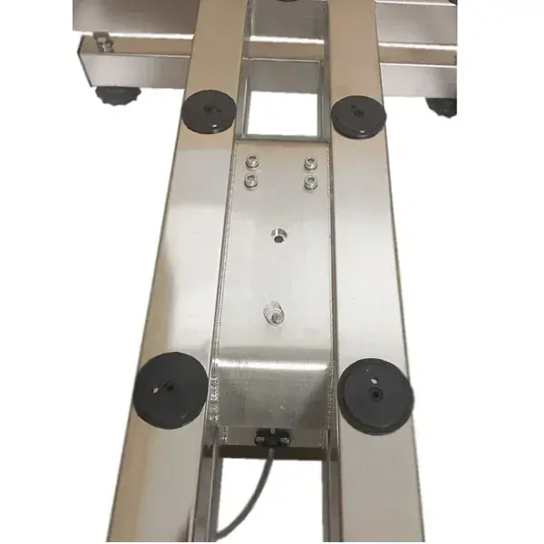 LESAK 1T6080NNRWS/DR, 150;300kg/50;100g, 600x800mm (Můstková nerezová voděodolná váha s dvojím rozsahem a nerezovým vážním indikátorem RWS)