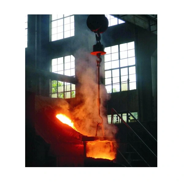 LESAK JDV-OS, 20t/10kg, váha do slévárny pro vysoké teploty (Závěsná jeřábová váha s ochranným štítem pro vysoké teploty s ručním bezdrátovým displejem )