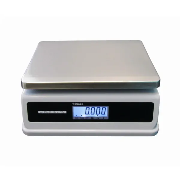 TSCALE SW, 3;6kg/1;2g, 200x260mm (Gastro váha se dvěma displeji v krytí IP-65 určená do kuchyní, výroben a skladů)
