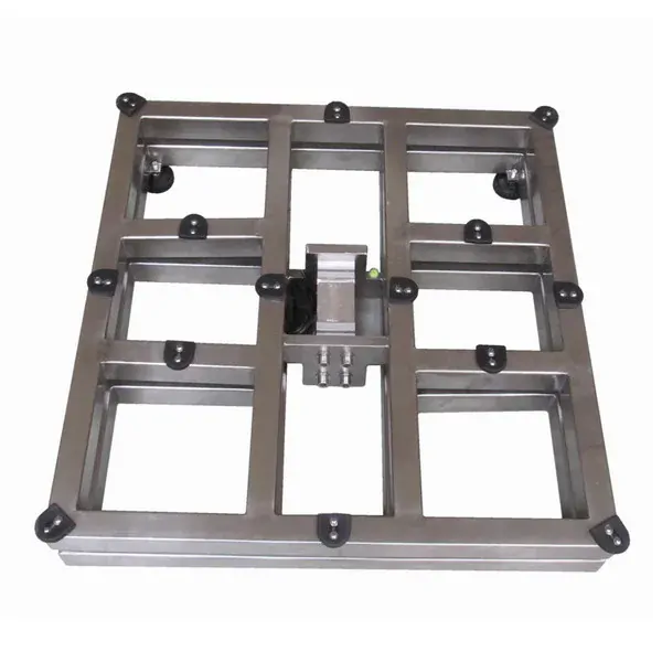 LESAK 1T8080NN, 600kg, 800x800mm (Vážní můstek v nerezovém provedení bez vážního indikátoru)