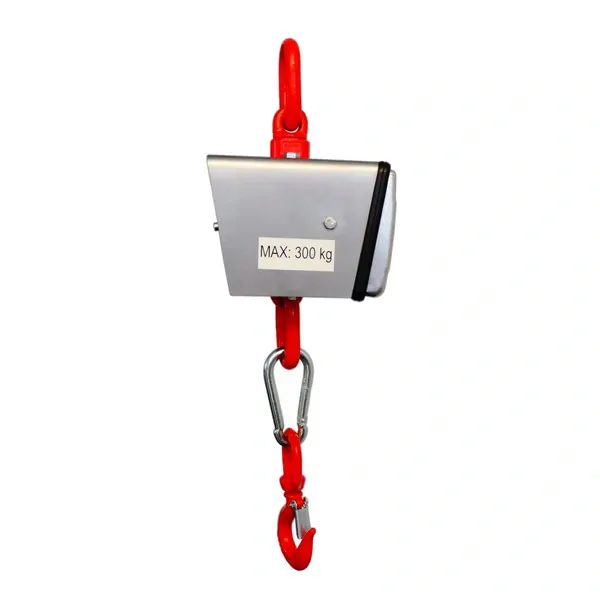 LESAK J1-RWS, 2t/1kg, nerez (Závěsná/jeřábová váha pro obchodní vážení s LCD displejem v nerezu)