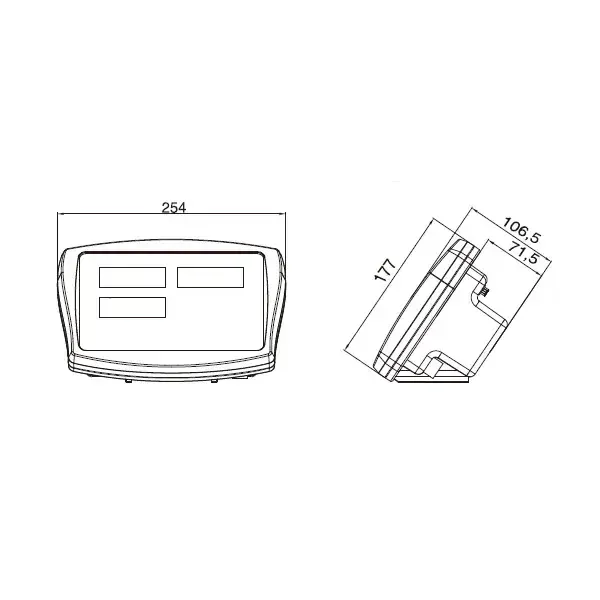 TSCALE KC, IP-54, plast, LCD (Vážní indikátor pro kontrolní vážení pro počítání kusů)