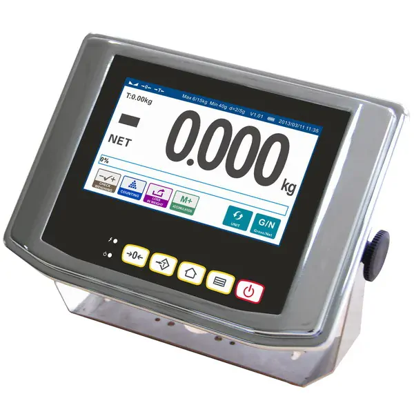 TSCALE NS7, IP-65, nerez, LCD dotykový displej 7" (Inteligentní indikátor s databází produktů určený na specální požadavky vážení, pro obchodní vážení)