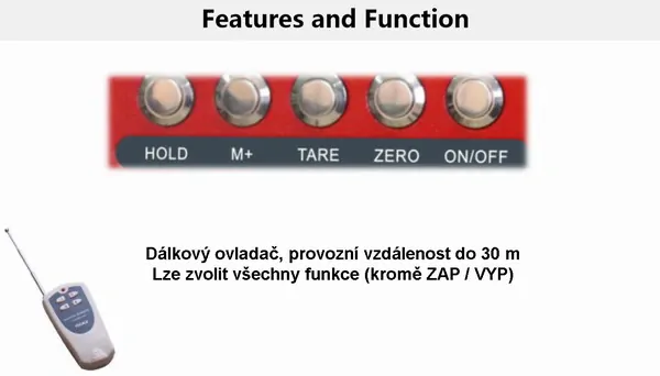 TSCALE TN-6000k, 6000kg/2kg (Závěsná jeřábová váha )