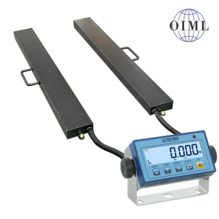 LESAK 4TVLL0800DFWL, 3000kg/1kg, 120x800mm, lak (Ližinové váhy na palety v lakovaném provedení)