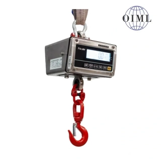 LESAK J1-RWS, 150kg/50g, nerez (Závěsná/jeřábová váha pro obchodní vážení s LCD displejem v nerezu)