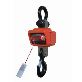 LESAK JEV, 10t/5kg (Závěsná/jeřábová váha s dálkovým ovládáním a svítícím LED displejem)