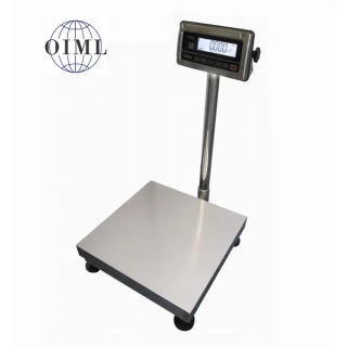 LESAK 1T4040NNRWS/DR, 30;60kg/10;20g, 400x400mm (Můstková nerezová voděodolná váha s dvojím rozsahem a nerezovým vážním indikátorem RWS)