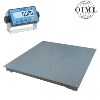 LESAK 4T1212L-MB-DFWL, 3000kg/1kg, 1200x1200mm, lak (Podlahová váha v lakovaném provedení s vážním indikátorem)